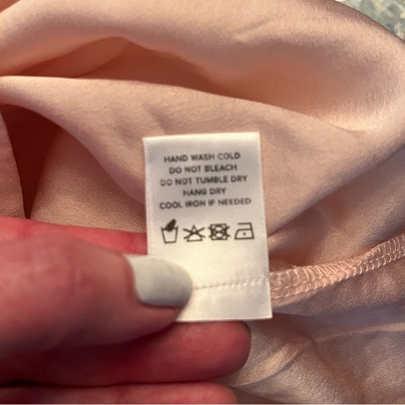 Revolve Lovers + Friends NWT Caspian Lace Dress Size S Cream Pink Racerback - Picture 9 of 9